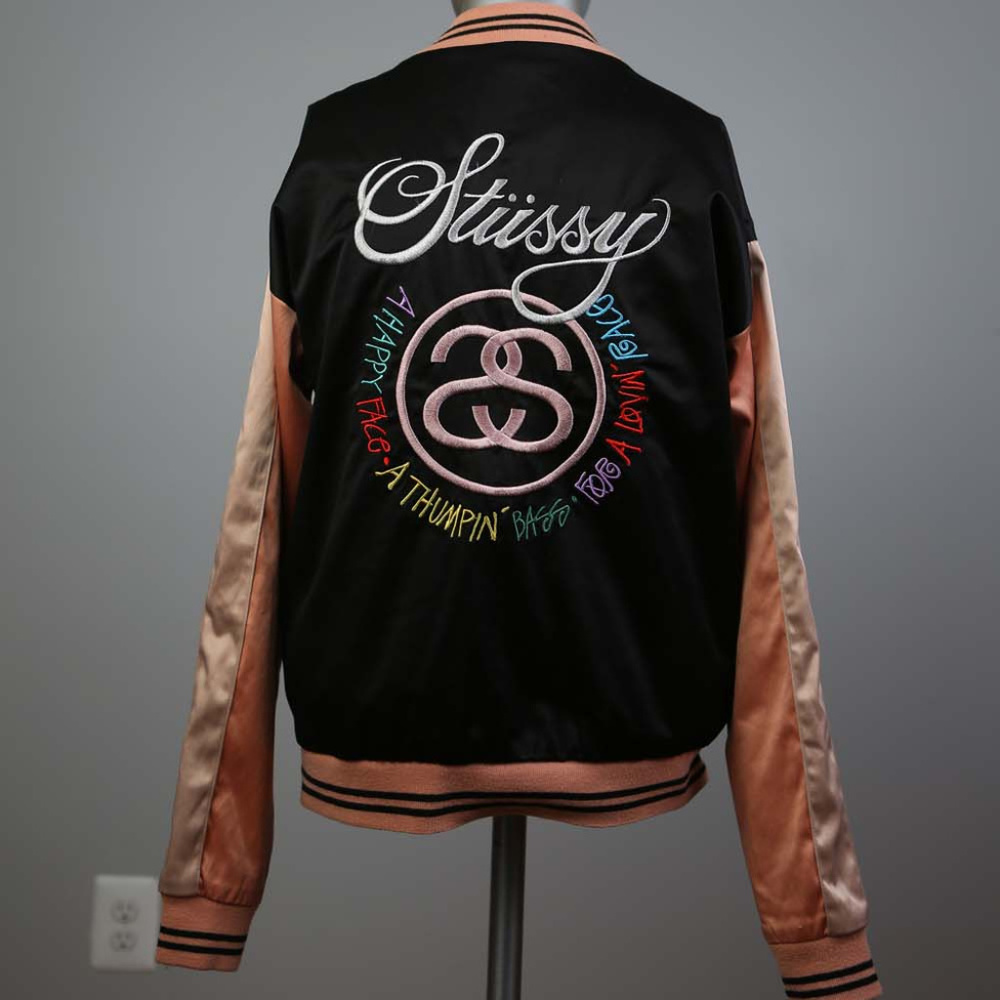 Stussy Women's Jacket XS Satin Embroidered VTGrare